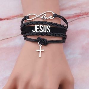 Infinity Love Jesus Cross Bracelet